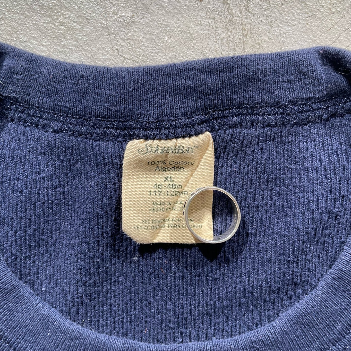 80s Waffle Knit Thermal- L