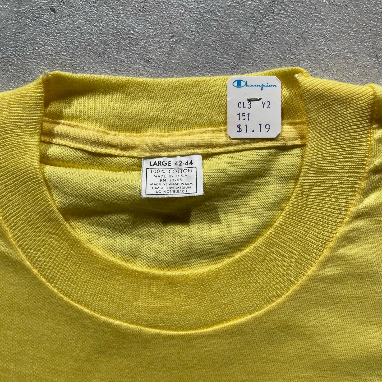 70s DS Blank Yellow Tee- M