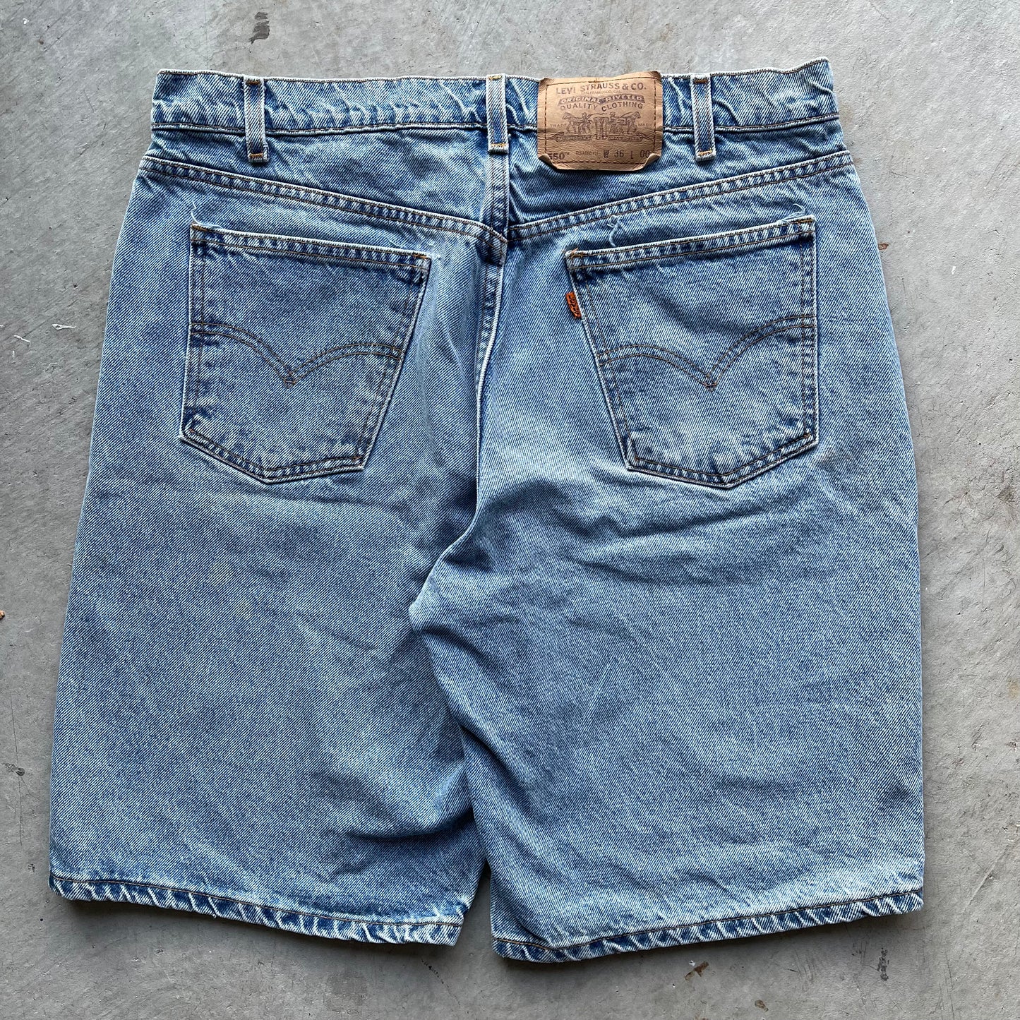 90s Levi's 550 Orange Tab Jorts- 35