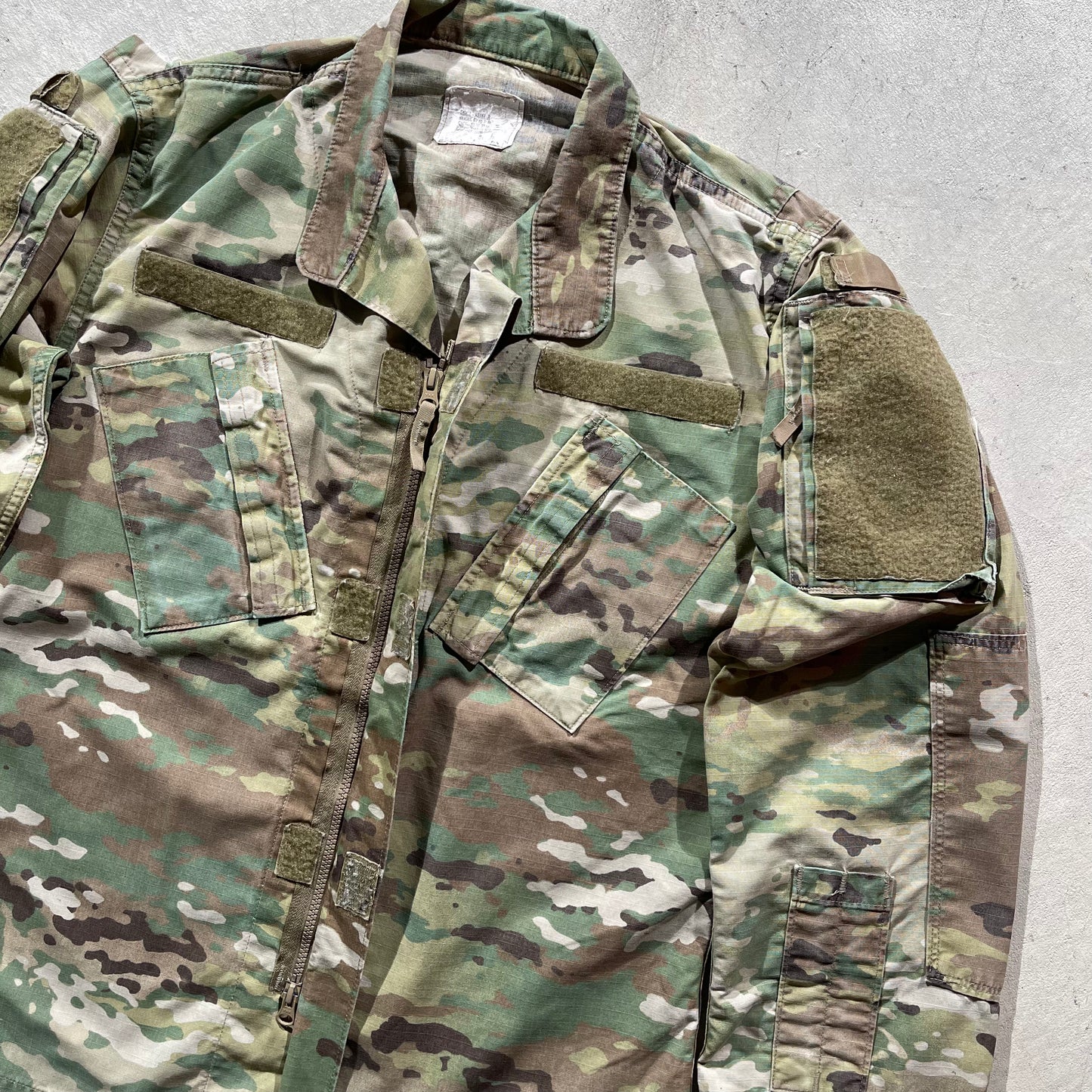 00s Army Camo Ripstop Zip Up Jacket- M