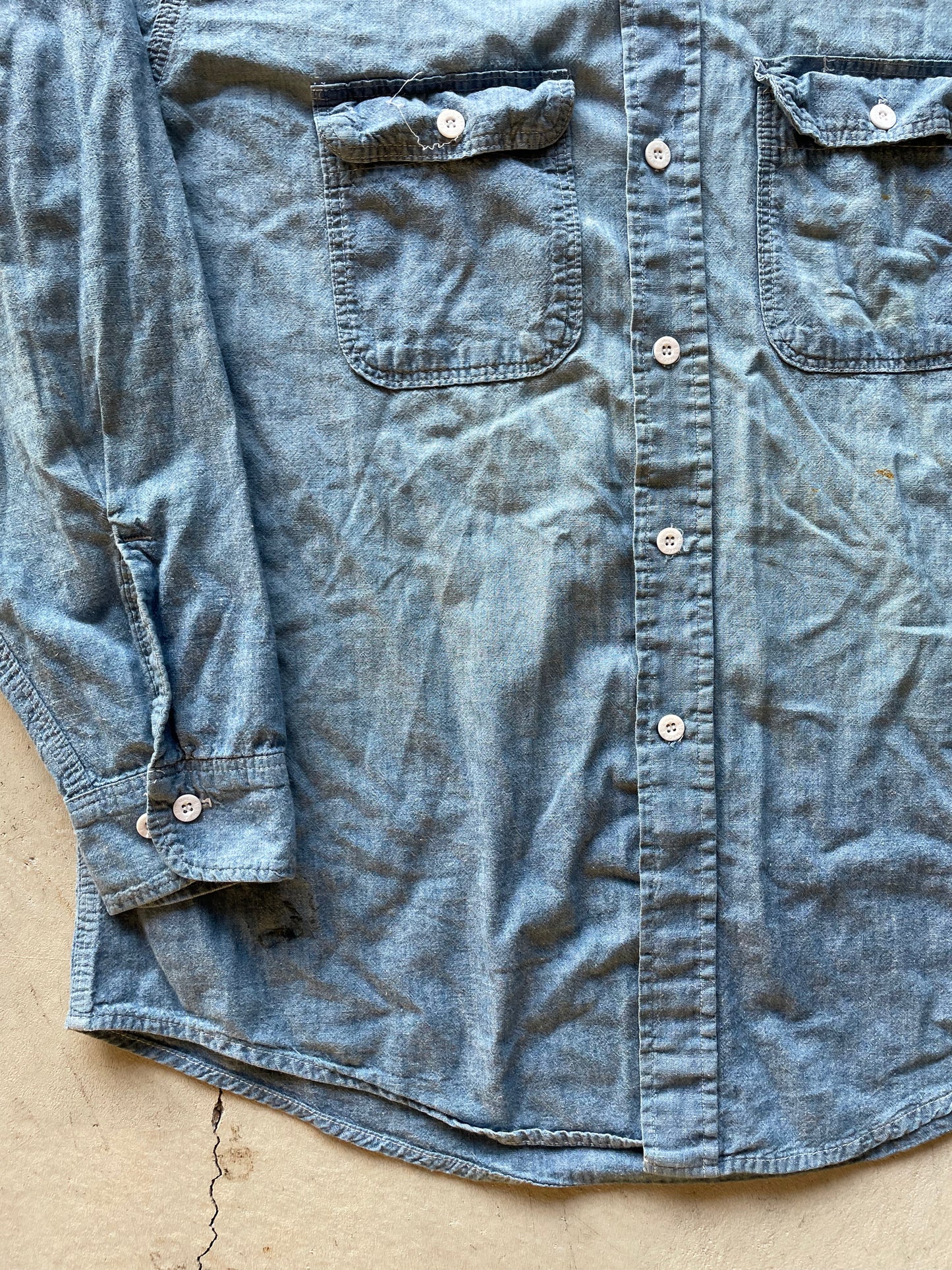 70s Big Mac Denim Shirt- XL