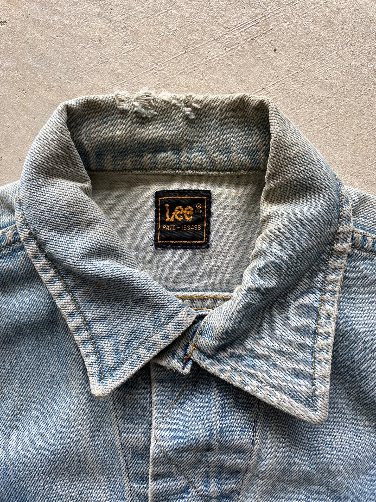 80s Lee Denim Trucker Jacket- M