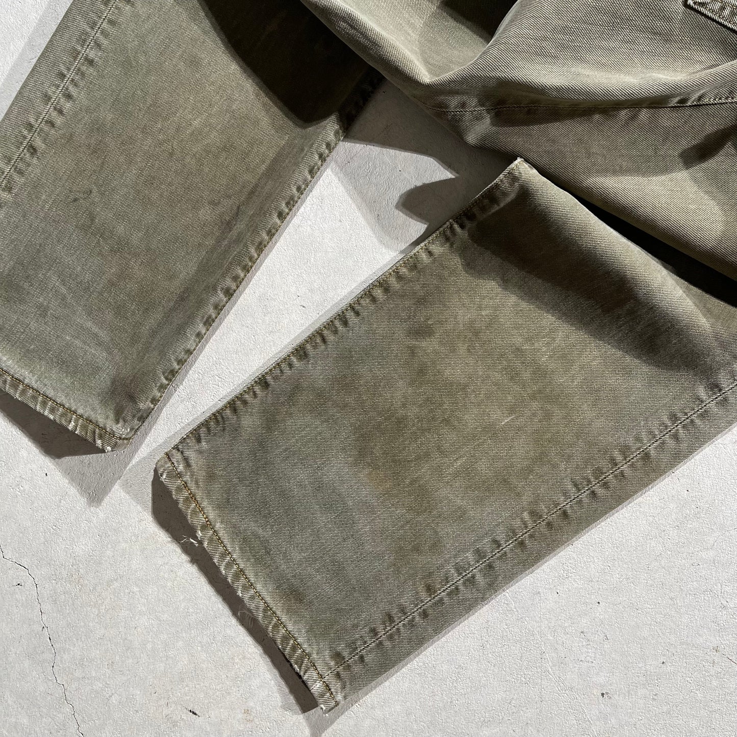 00s Faded Olive Green Levi's 501s- 30