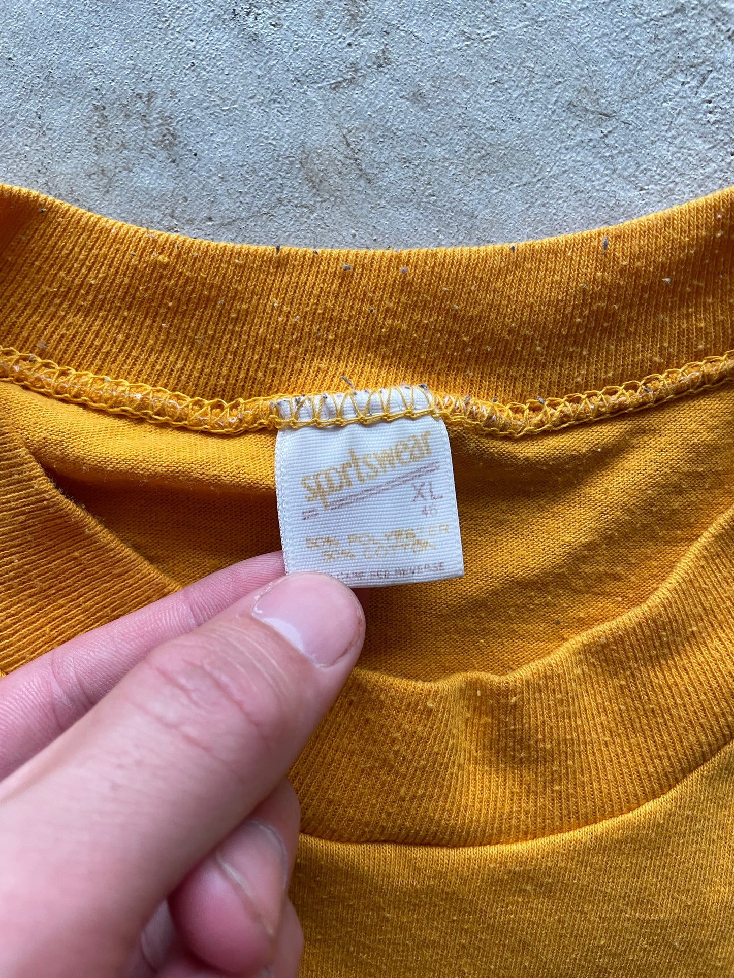 70s Blank Yellow Sportswear Tee-