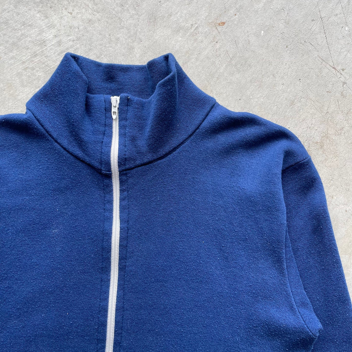 70s Zip Up Sweatshirt- S
