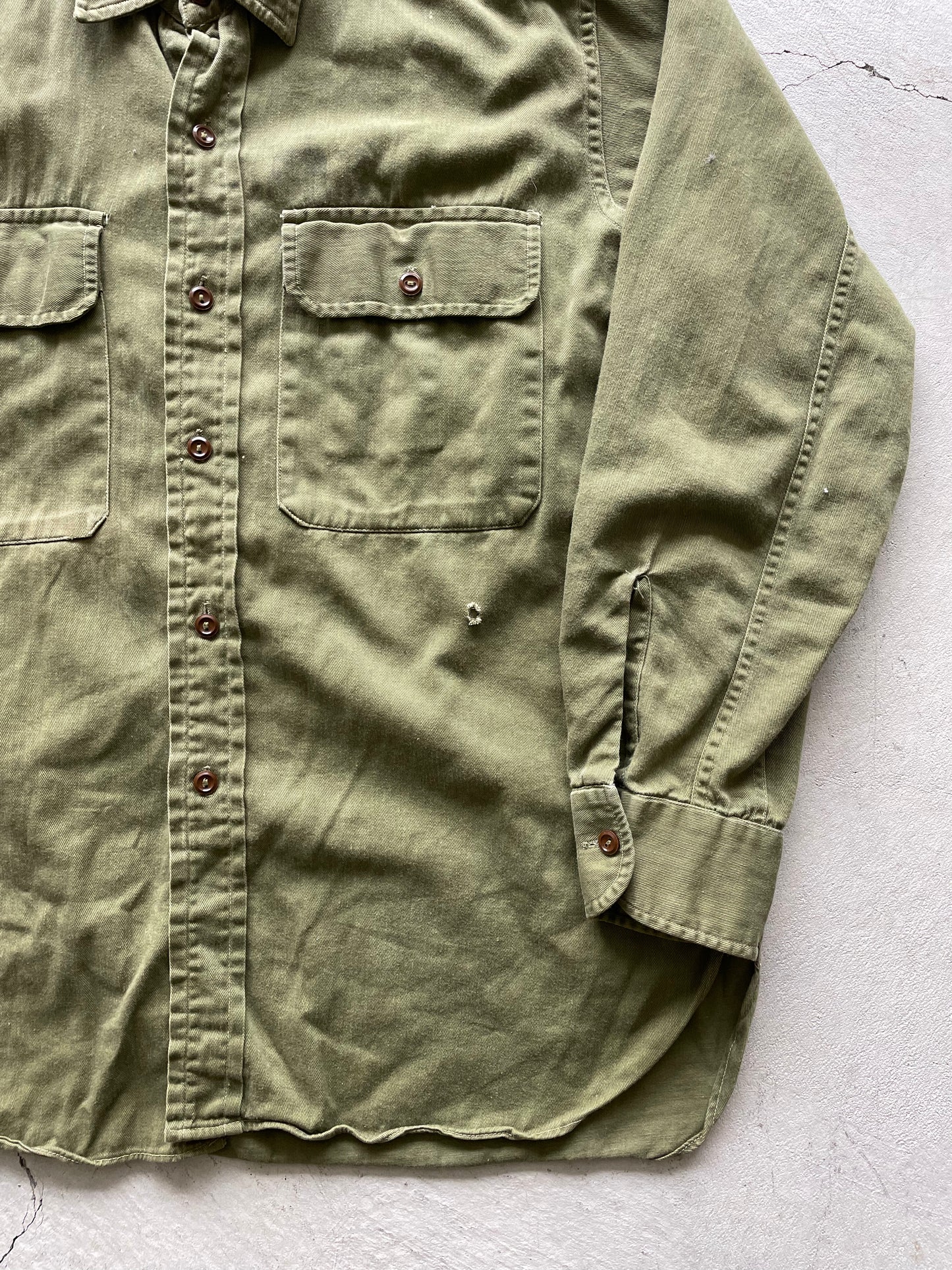 60s Military Shirt- L