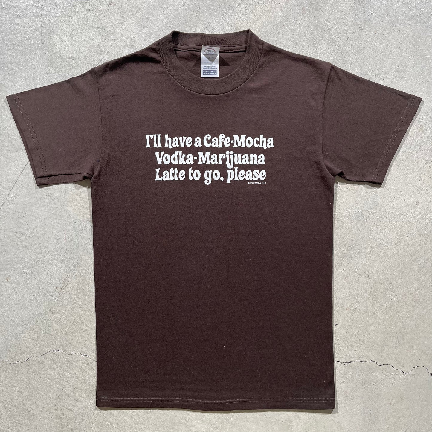 00s Cafe Mocha Vodka Marijuana Latte Tee- S