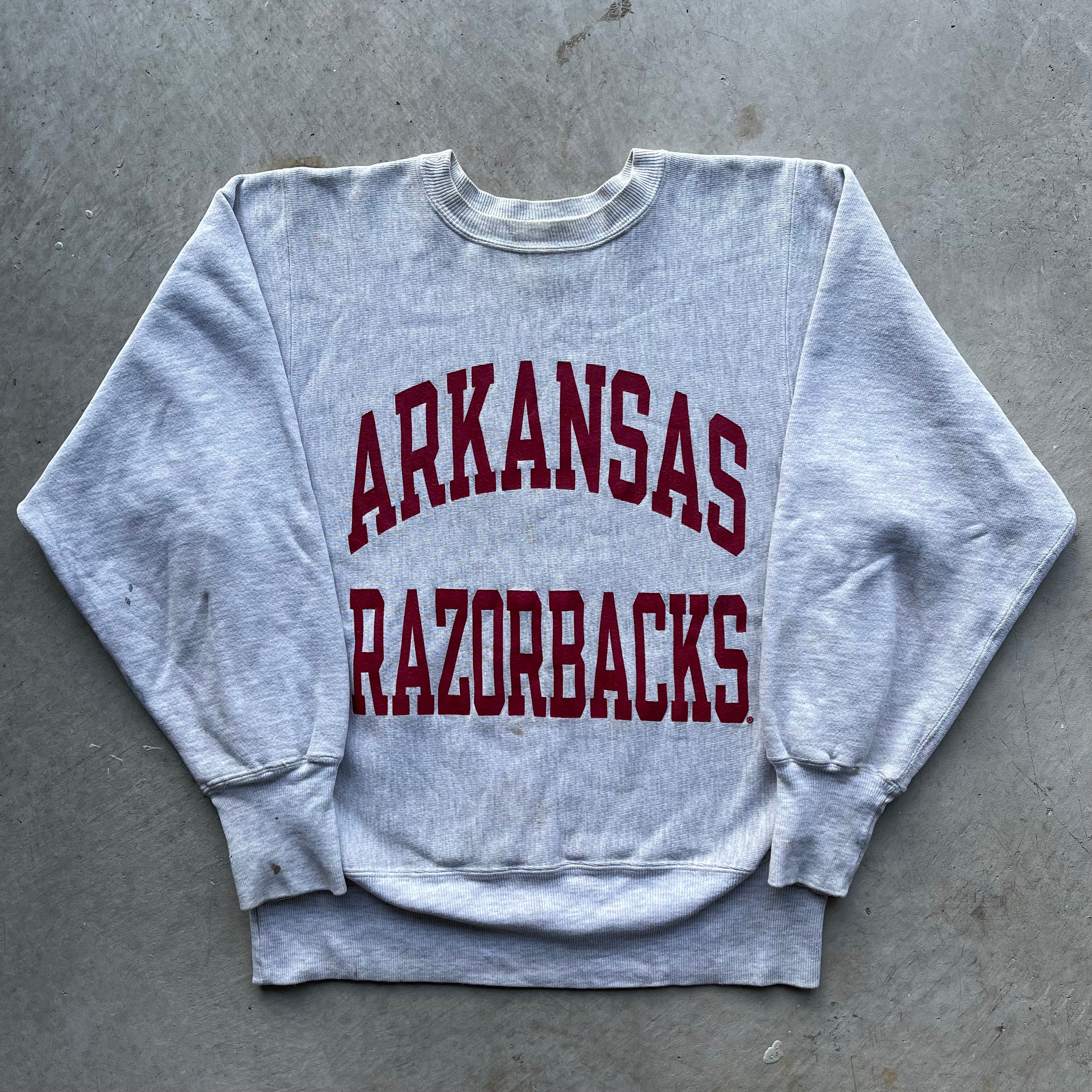 90s Arkansas Champion Reverse Weave Sweatshirt- S – Plum Garments