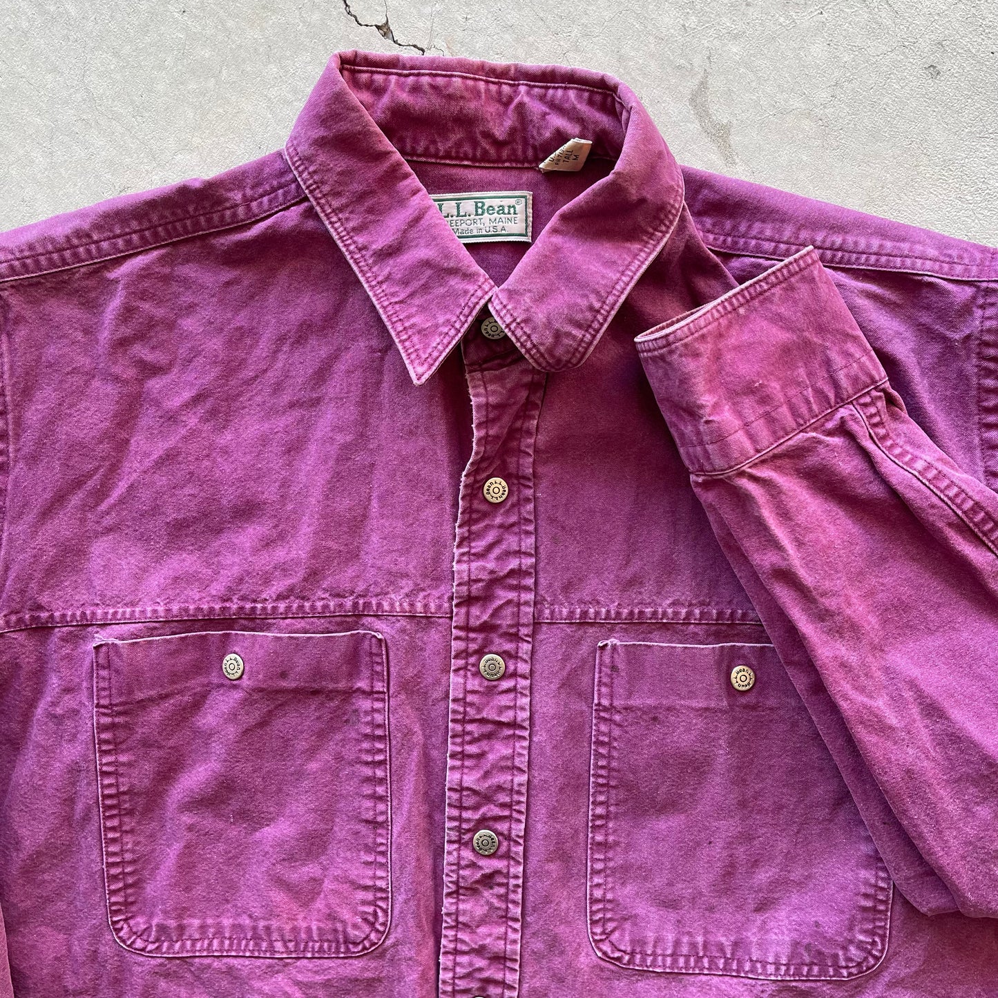 80s LL Bean Button Up- M
