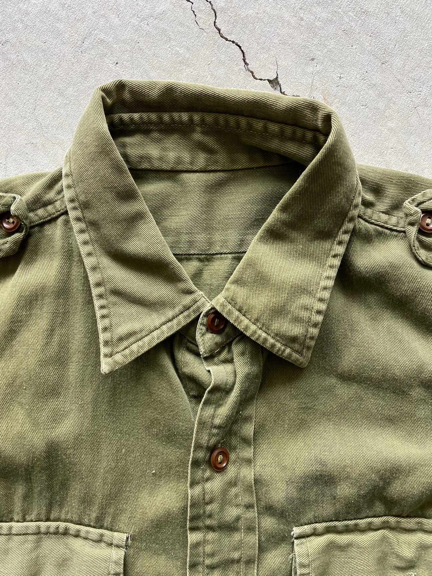 60s Military Shirt- L