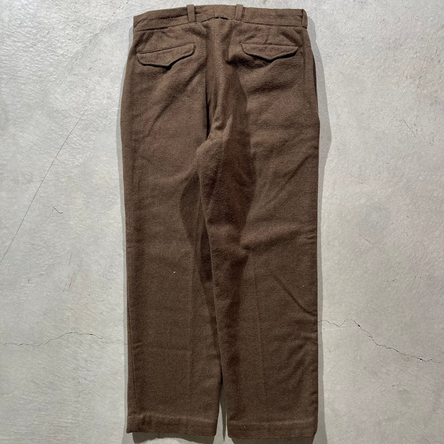 40s Stenciled Wool Trousers- 33