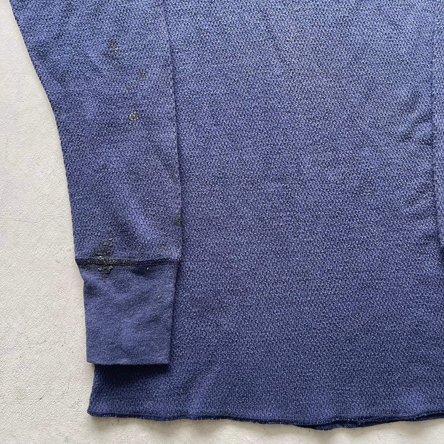 80s Navy Blue Thermal- M