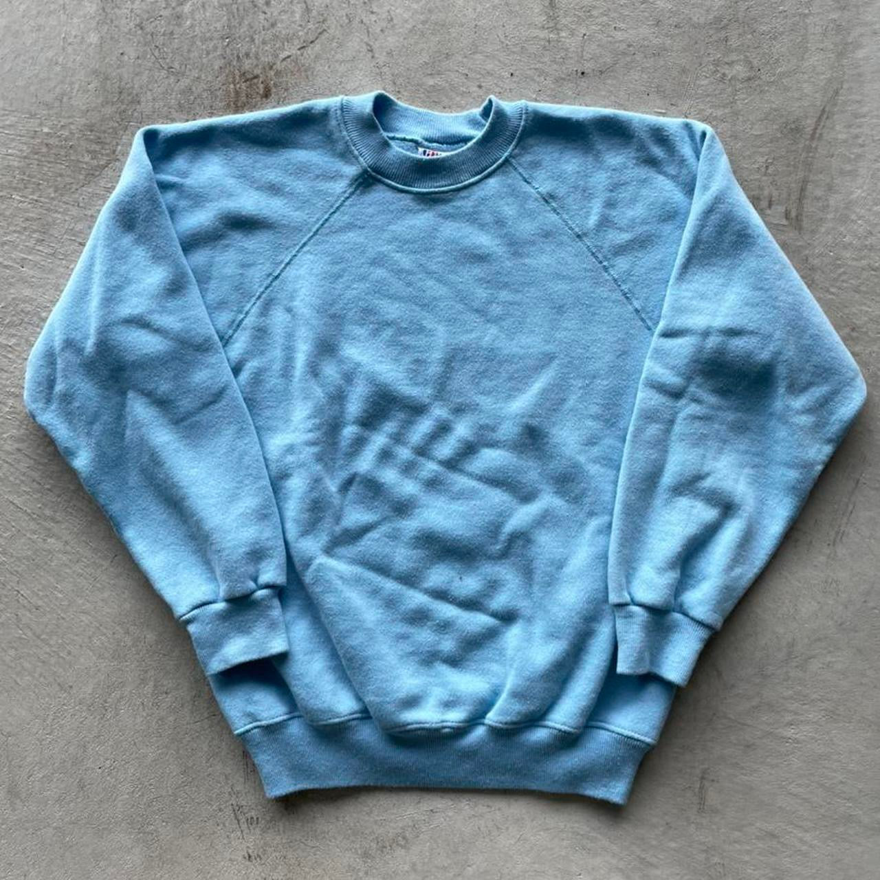 80s Baby Blue Sweatshirt- S