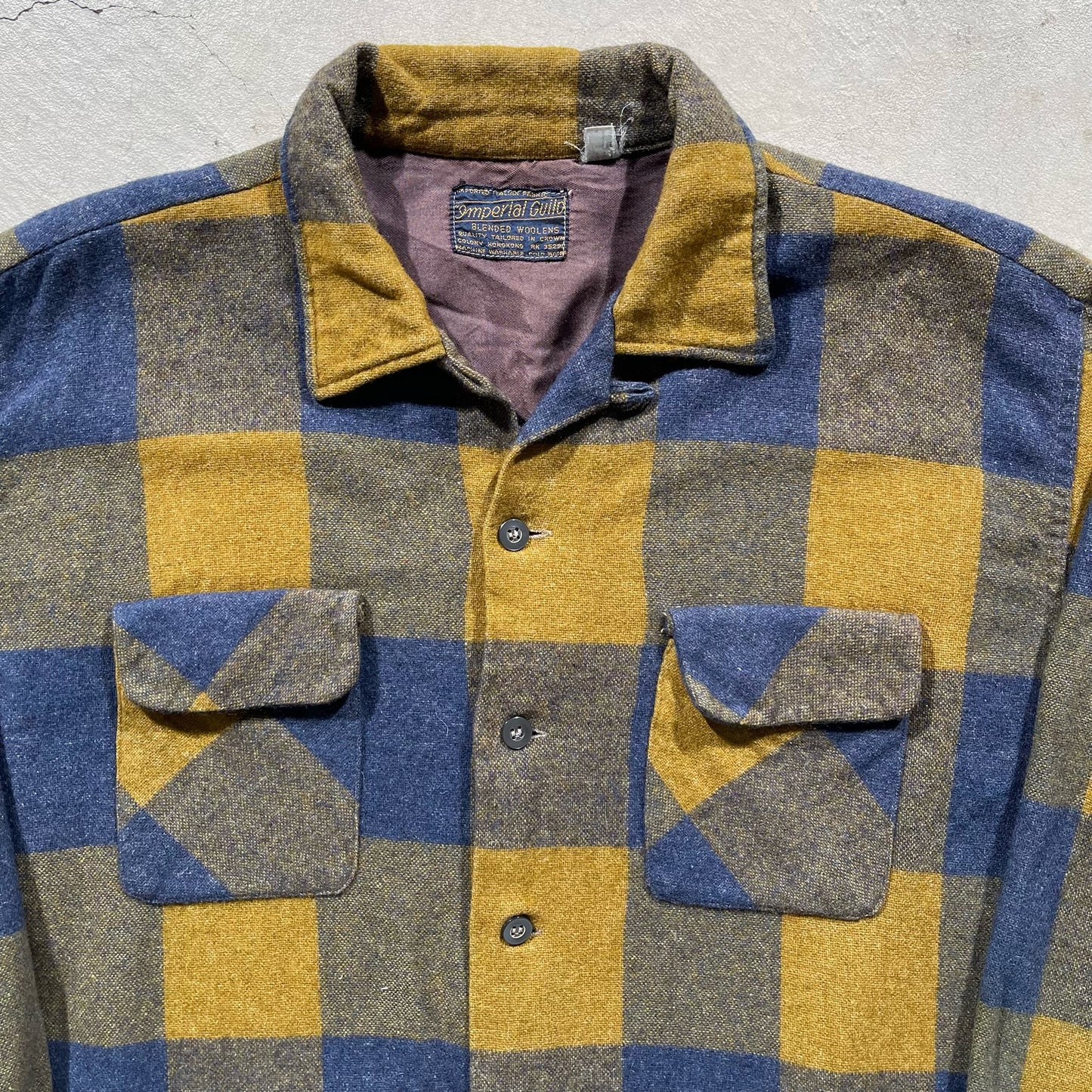50s Loop Collar Flannel- L
