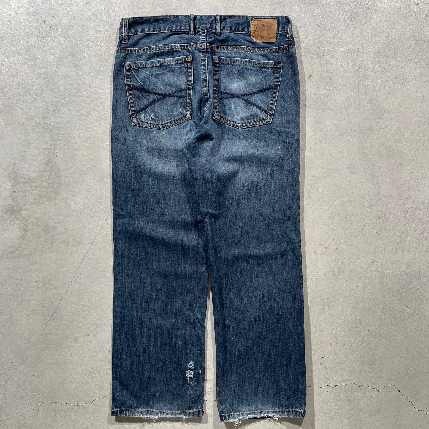 00s Aero Boot Cut Faded Denim- 34