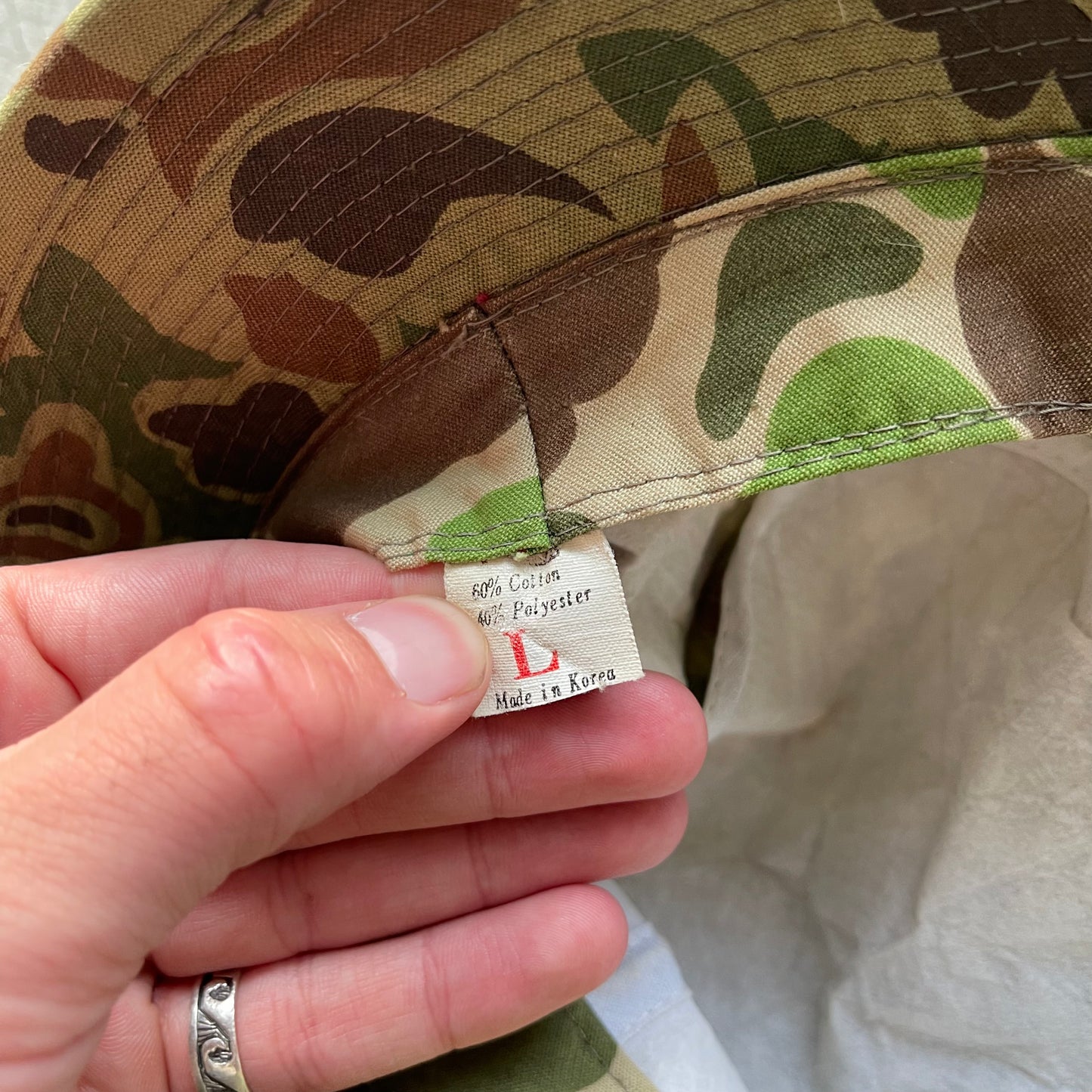 80s Camo Bucket Hat- OS