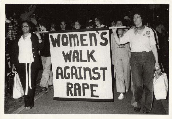 1975 Women Against Violence Against Women Pin