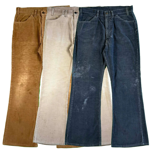 70s Levi's 646 Flared Corduroy Pants- SELECT PAIR