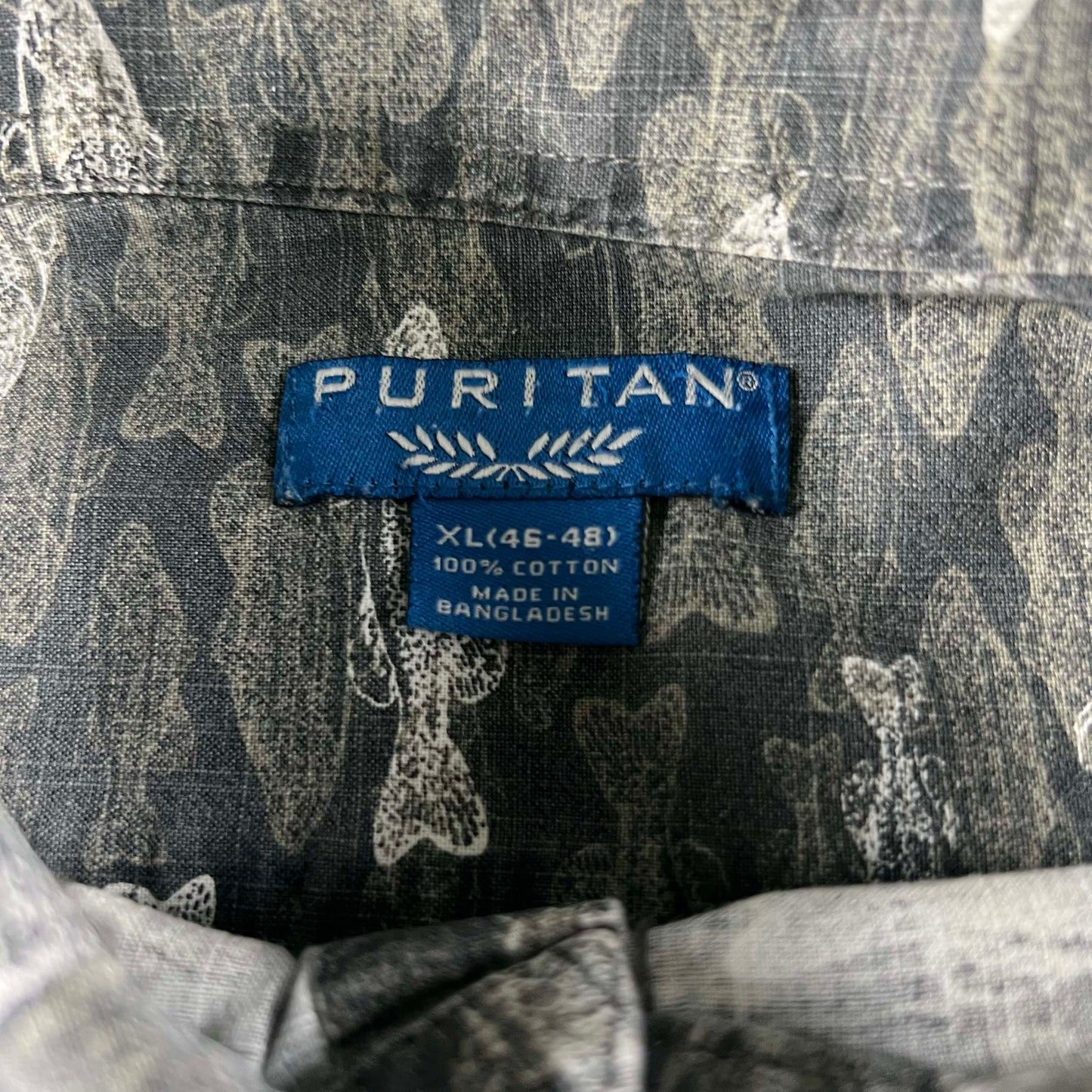 00s All Over Largemouth Bass Print Shirt- XL