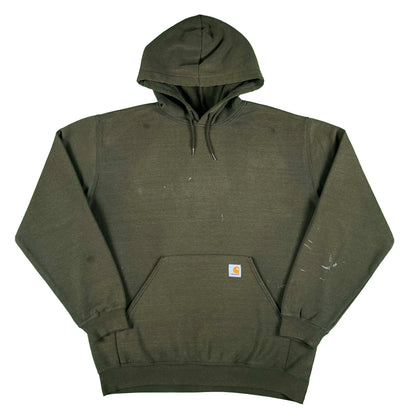 00s Carhartt Sun Faded Olive Green Hoodie- L