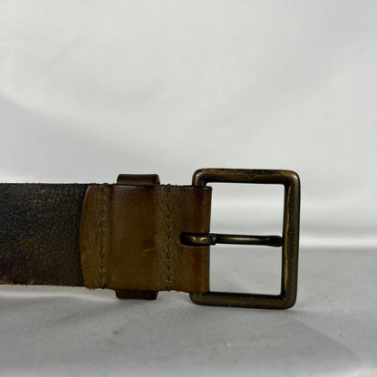 00s Gap Groovy Engraved Leather Belt- 28"-32"