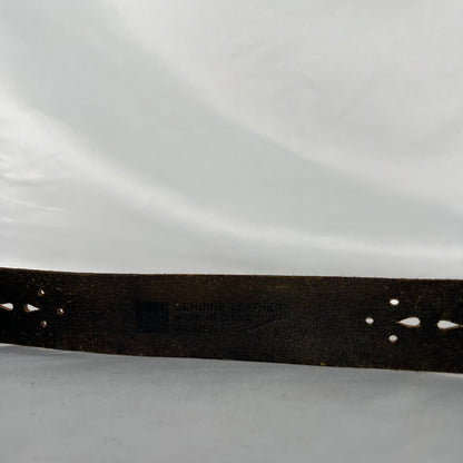 00s Gap Groovy Engraved Leather Belt- 28"-32"