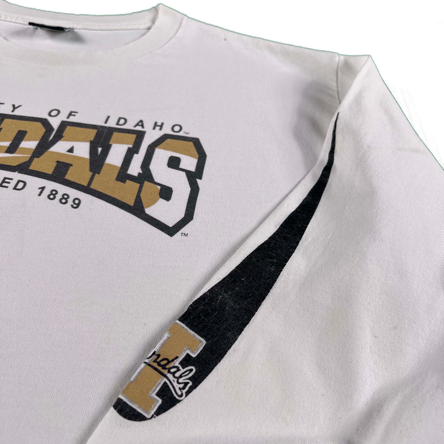 00s University of Idaho Short & Long Sleeve Tee Combo- XL