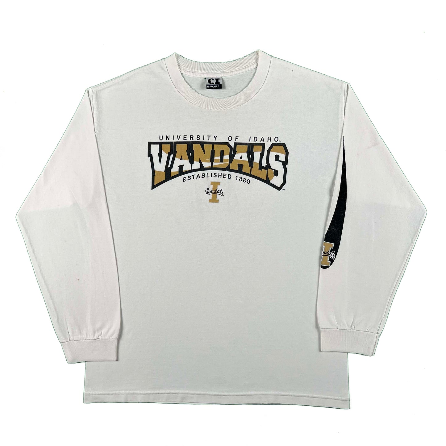 00s University of Idaho Short & Long Sleeve Tee Combo- XL