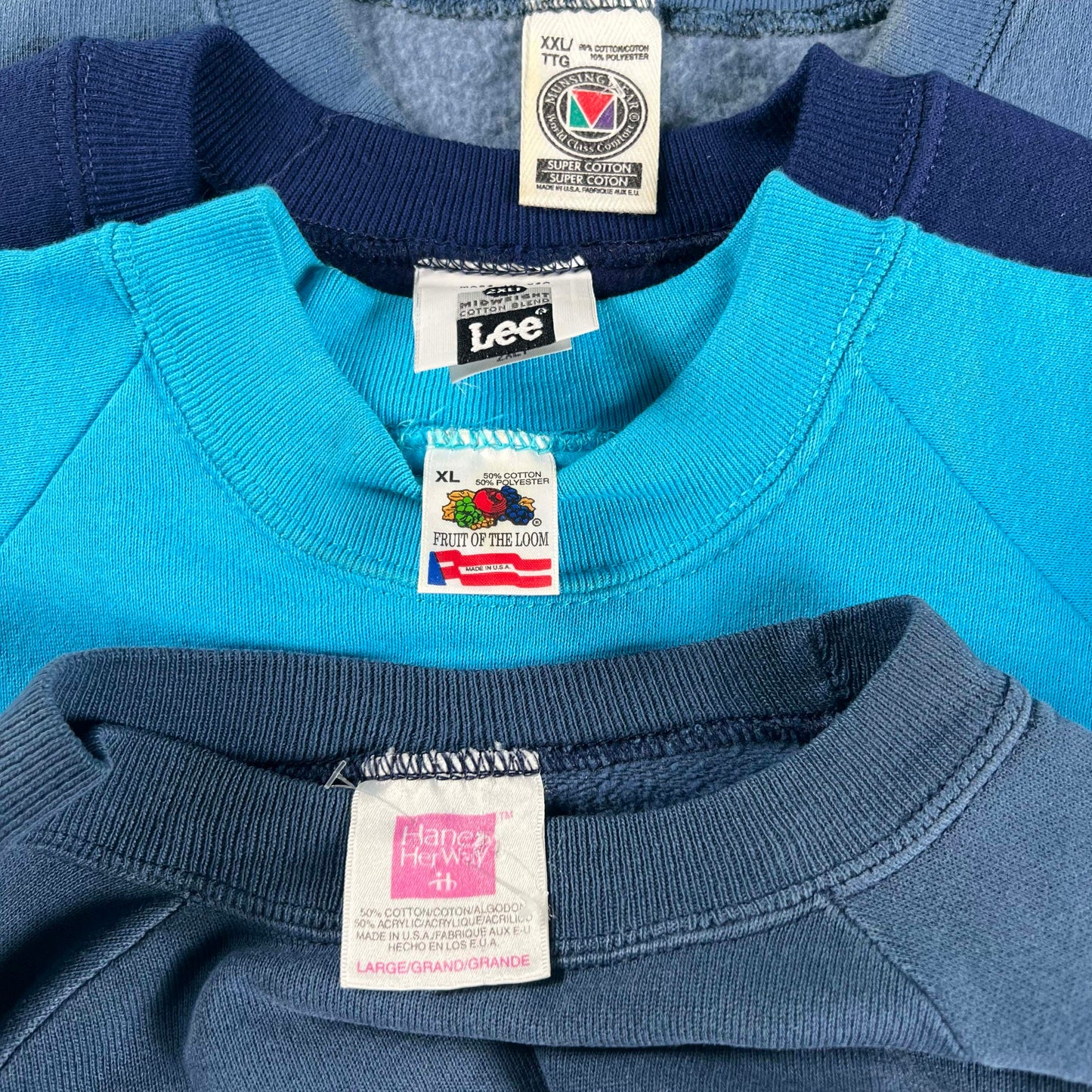 Vintage Blank Blue Sweatshirts- SELECT SWEAT