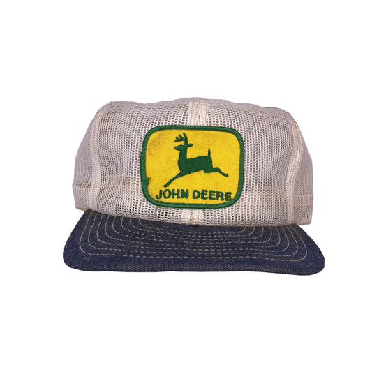 80s Mesh & Denim John Deere Trucker Hat