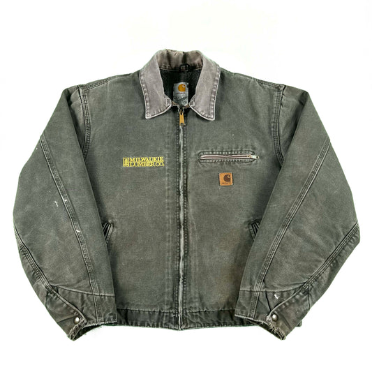 00s Carhartt Moss Green Detroit Jacket- L