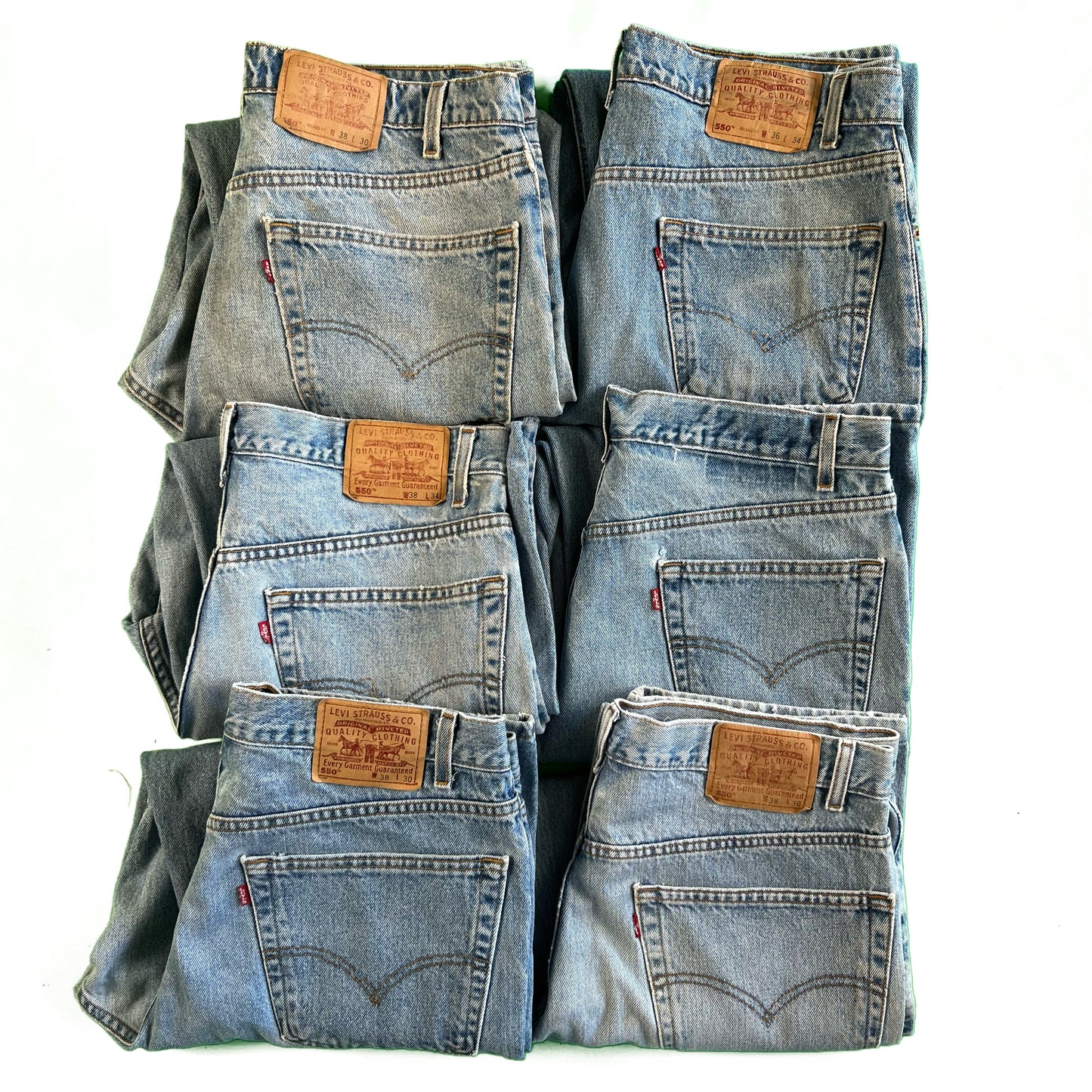 80s/90s Levi's 550s Relaxed Fit Denim- SELECT PAIR