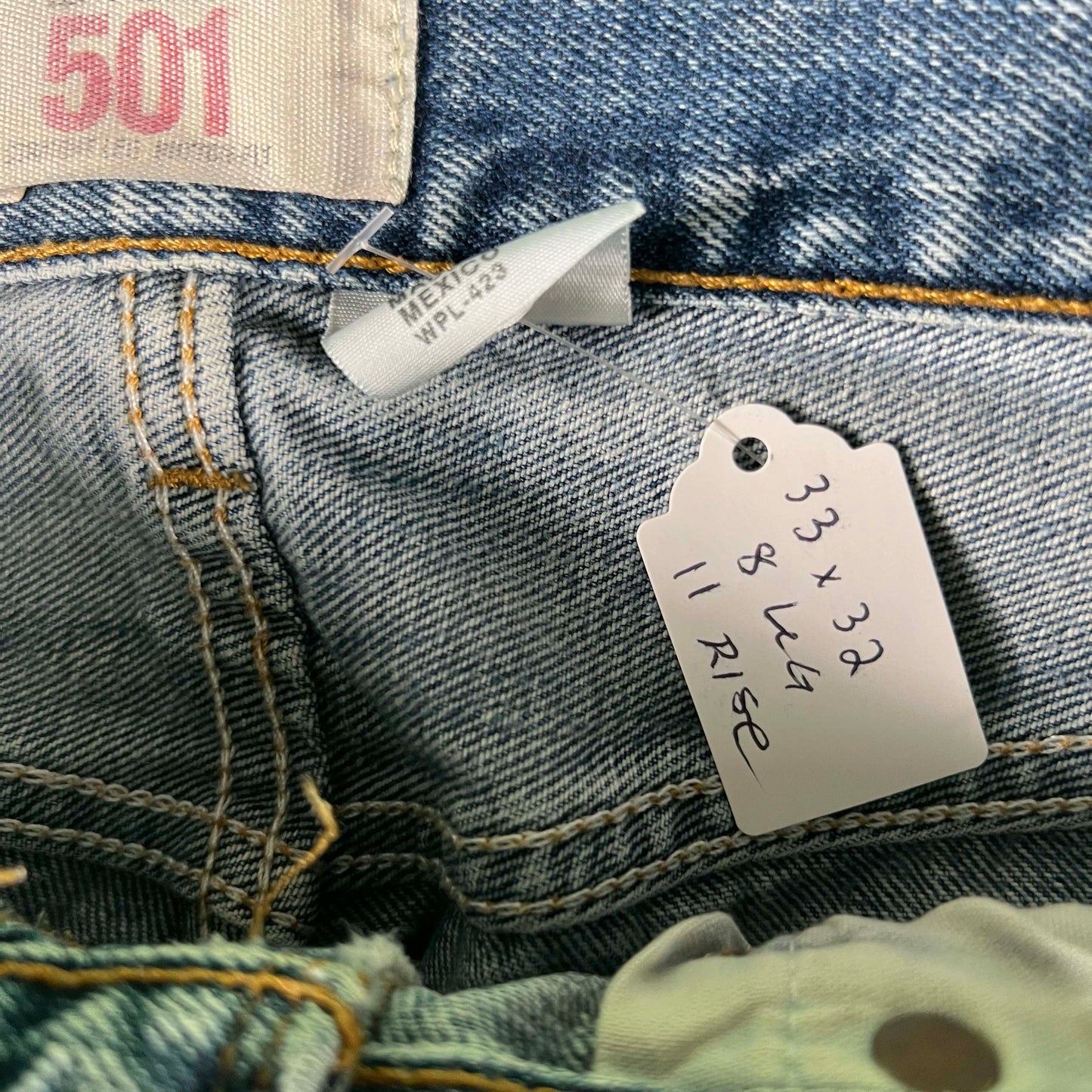 00s Nicely Worn Levi's 501 Denim- 33x32