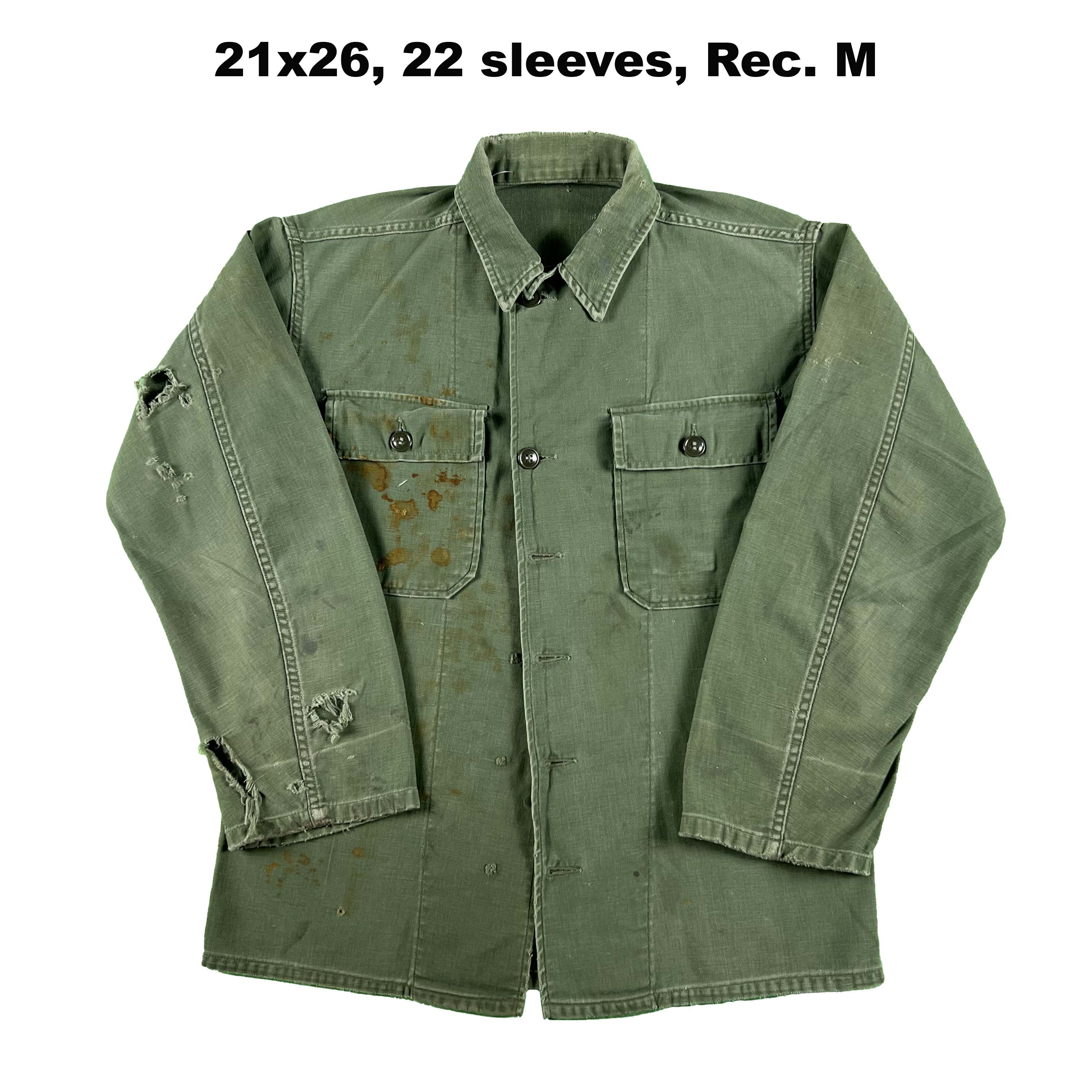 60s/70s US Army OG-107 Utility Shirts- SELECT SHIRT – Plum Garments