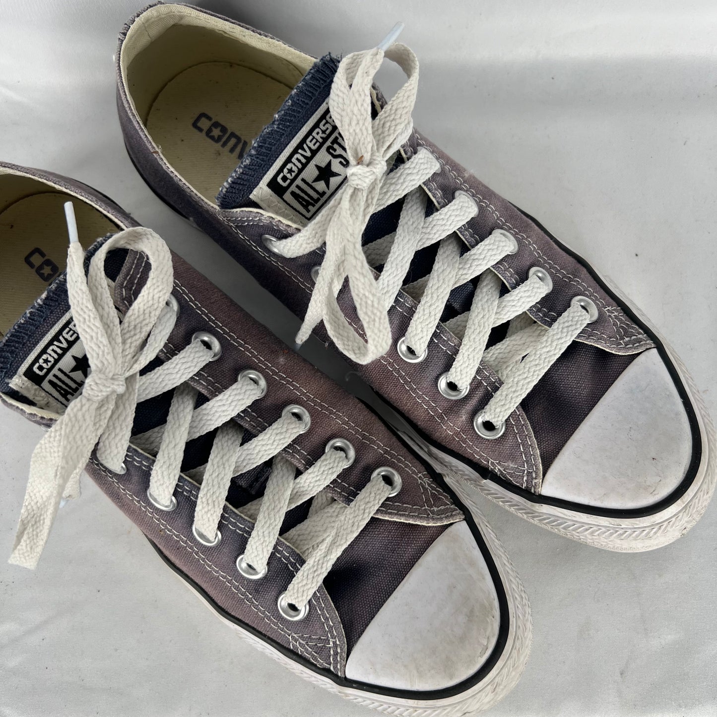 Sun Faded Navy Blue Converse- M's 7, W's 8.5