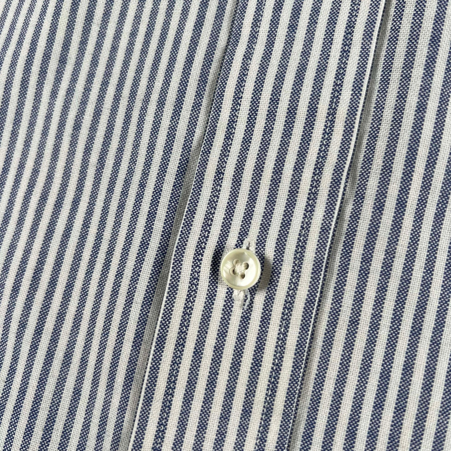 80s 'Boston Traders' Striped Button Up Shirt- M