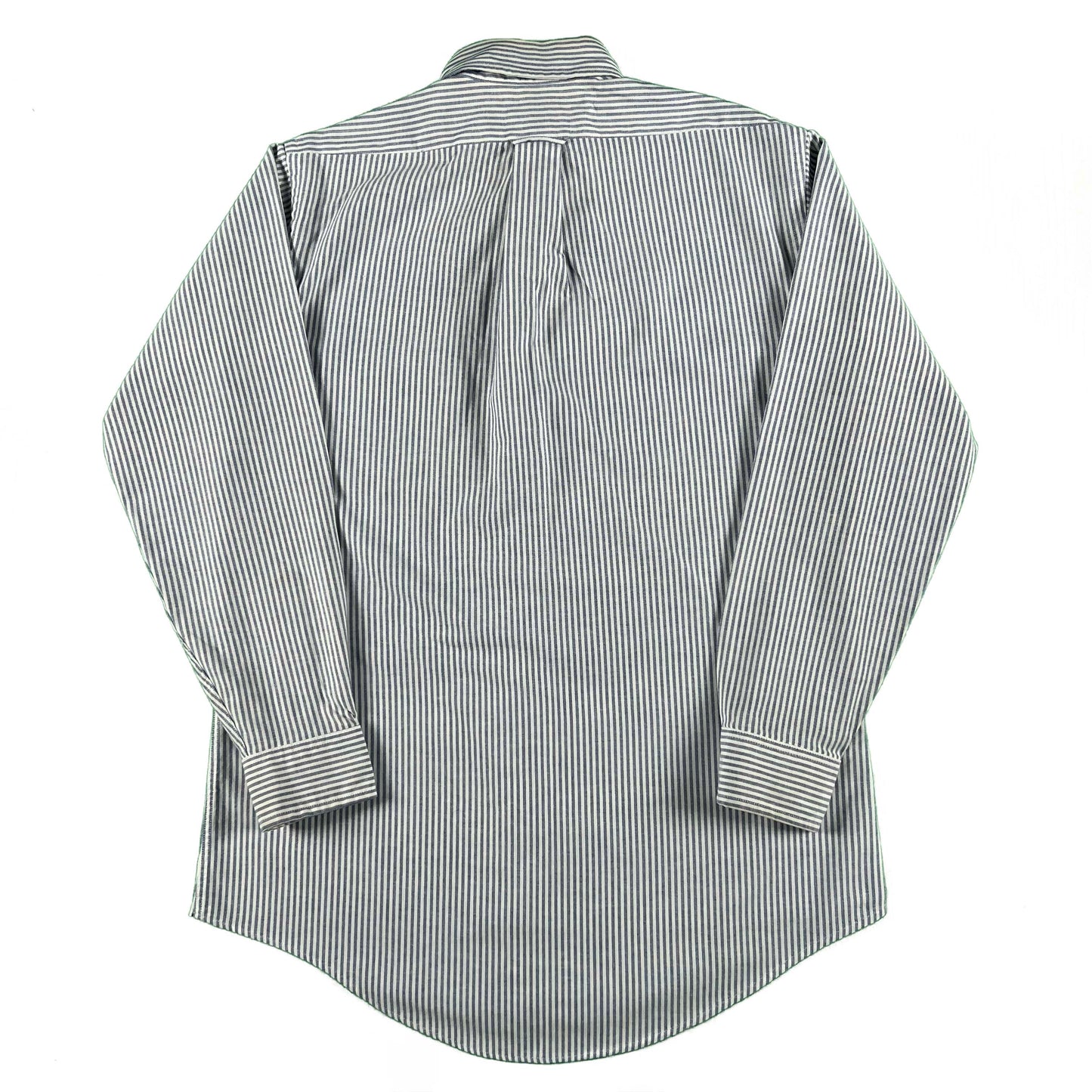 80s 'Boston Traders' Striped Button Up Shirt- M