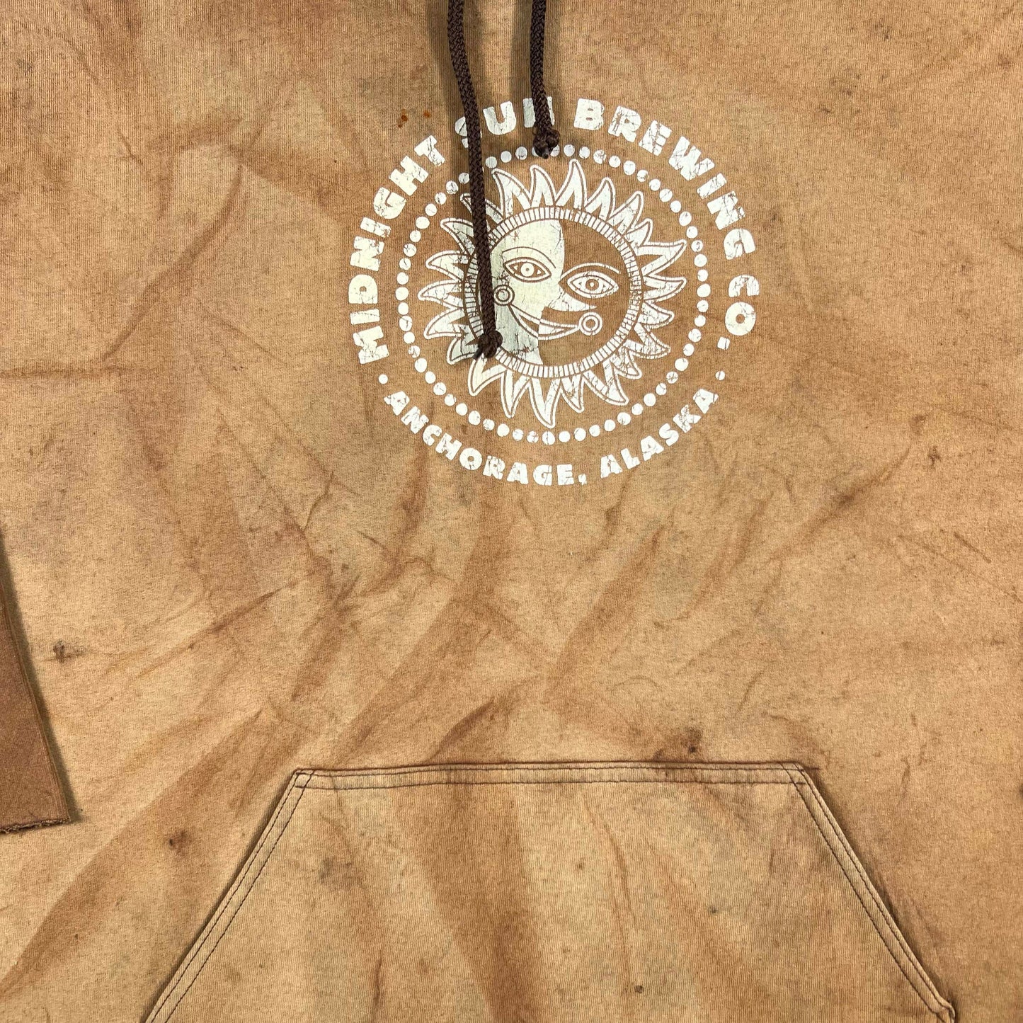 Extremely Sun Faded Alaskan 'Sun Brewing Co.' Hoodie- XXL