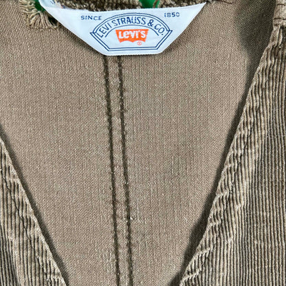 70s Faded & Worn Levi's Corduroy Vest- XS