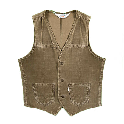 70s Faded & Worn Levi's Corduroy Vest- XS