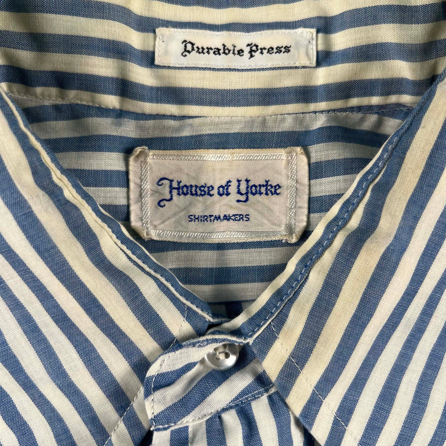 70s Perfectly Lightweight Striped Oxford Shirt- M