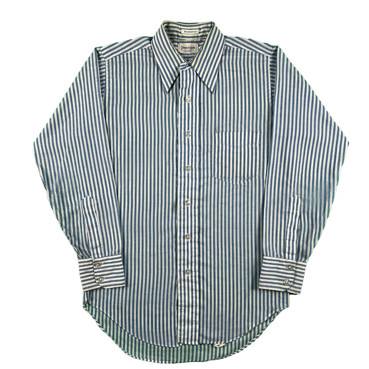 70s Perfectly Lightweight Striped Oxford Shirt- M