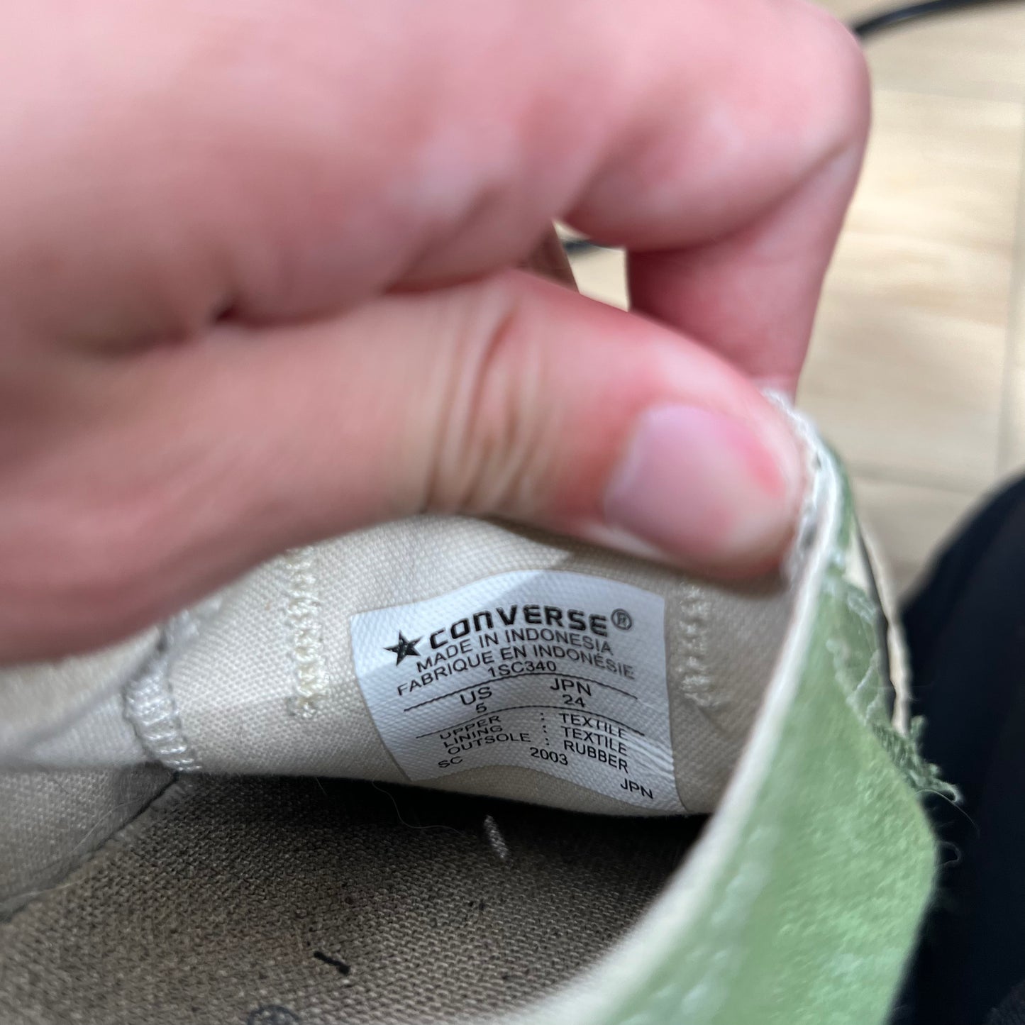00s Hemp Converse- M's 5, W's 6.5