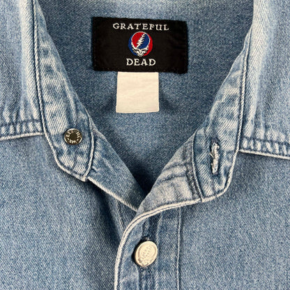 90s/00s Grateful Dead Denim Button Up- M