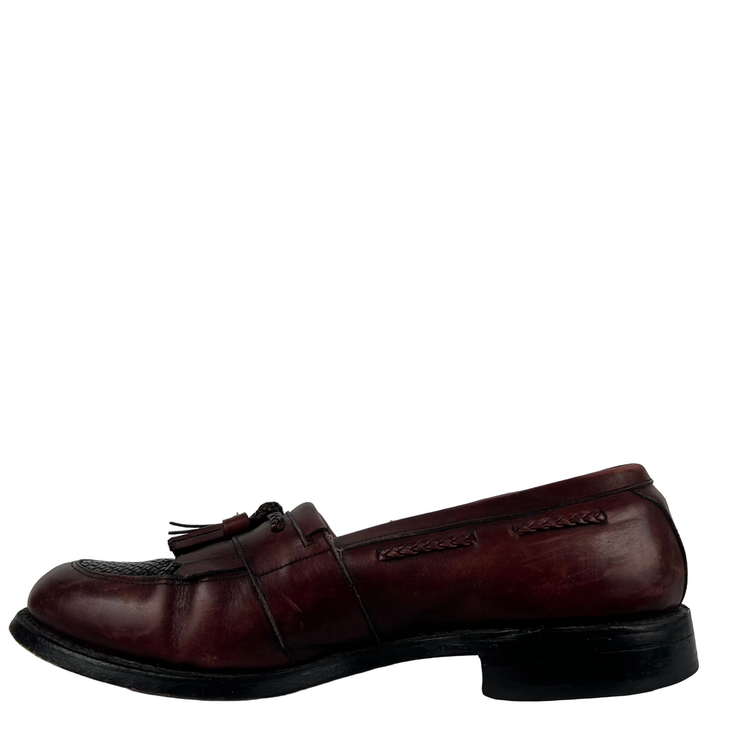 00s Allen Edmonds Braided Leather Tassel Loafers- M's 9, W's 10.5