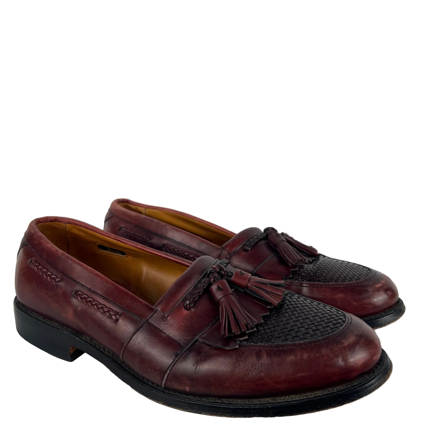 00s Allen Edmonds Braided Leather Tassel Loafers- M's 9, W's 10.5