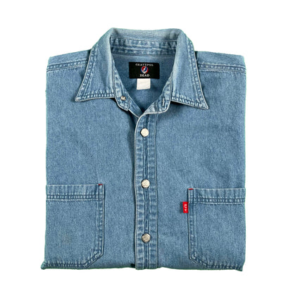 90s/00s Grateful Dead Denim Button Up- M