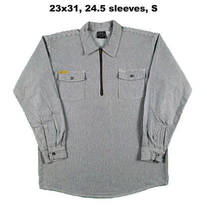 Vintage Hickory Stripe 1/2 Zip Work Shirts- SELECT SHIRT