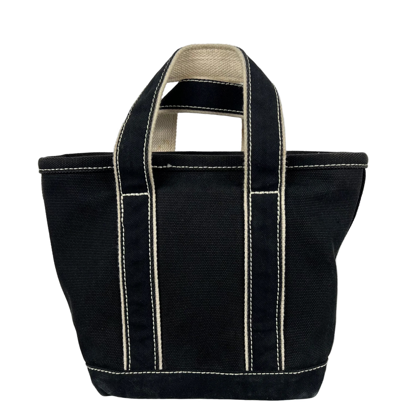 Lands' End XS Black Canvas Tote Bag