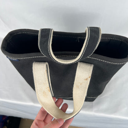 Lands' End XS Black Canvas Tote Bag